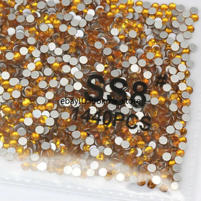 1440 piezas 2,5 mm (ss8) Cristal Vidrio Estrás Piedras Planas Gemas Arte en Uñas Artesanías Decoración Foto 1 de 4