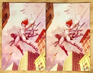 DIENAMITE 3 RED SONJA SUYDAM Zombie Amazing Fantasy 15 Homage Virgin Variant Set - Picture 1 of 1