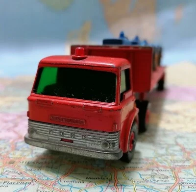 FORD  Tractor with trailer  - Vintage Matchbox Lesney K-20 England 1962 - Immagine 1 di 4