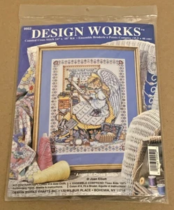 Design Works "Angelo del punto croce" campionatore punto croce kit nuovo con scatola 14x18" - Foto 1 di 2