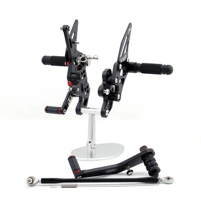 Rearset Rear set Fit For Suzuki GSXR GSX-R 600/750 2006-2010 Black  AV Foto 1 de 4