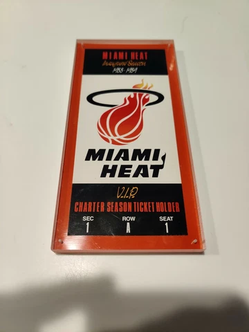 Miami Heat INAUGURAL SEASON  1988-1989 VIP SEASON TICKET HOLDER TICKET ROW 1 Cover