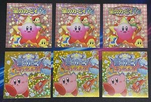 Kirby's Dream Land Nintendo rare sticker 6set Made in JAPAN - Picture 1 of 2