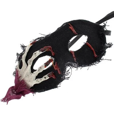 Halloween Mask Halloween Masquerade Mask Fancy Dress Bat Face Black Mask - Image 1 of 4