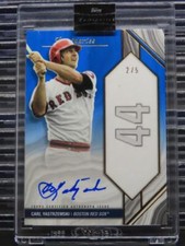 2022 Topps Luminaries Carl Yastrzemski Blue Autograph Auto #2/5 Red Sox