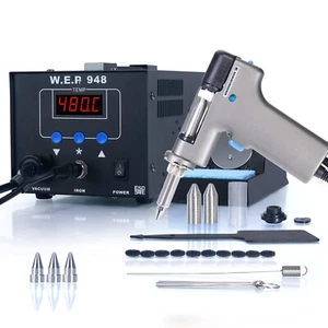 90w WEP 948 Tin Gun Vacuump Pump Digital Desoldering Station - Picture 1 of 5