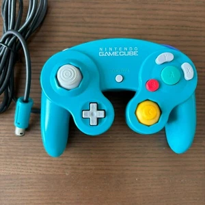 Nintendo GameCube Controller Emerald Green DOL-003 OEM Official Tested Japan - Picture 1 of 10