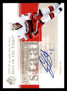 2004-05 SP Authentic Sign of the Times #STES Eric Staal