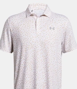 New Under Armour Playoff golf shirt Loose Fit Mens short sleeve floral print - Picture 1 of 4