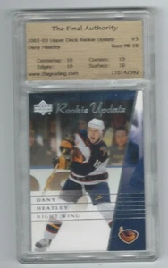2002-03 Upper Deck Rookie Update Dany Heatley # 5 Graded Card TFA 10 gem mint - Bild 1 von 2