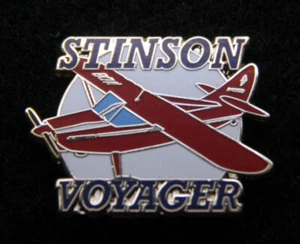 STINSON VOYAGER 108 LAPEL HAT PIN TRAINER AIRCRAFT PILOT CREW SOLO GIFT AIRPLANE - Picture 1 of 24