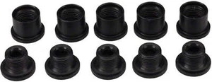 Problem Solvers 8mm Double Chainring Dual Hex BLK Alloy Chainring Bolts Set - Picture 1 of 1