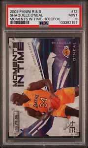 Shaquille O'Neal/250 - 2009 Panini Rookies Stars Moments In Time HOLOFOIL PSA 9 - Imagen 1 de 2