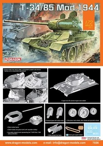 1:72 Dragon T-34/85 Mod.1944 Kit DR7556 Modellino - Foto 1 di 2