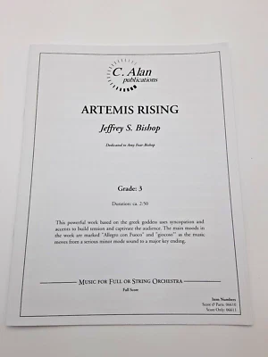 Artemis Rising by Jeffrey S Bishop Music for Full or String Orchestra Grade 3 - Image 1 of 3