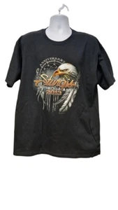 2013 STURGIS DREAM CATCHER NATIVO AMERICANO ÁGUILA MOTOCICLISTA CAMISETA NEGRA. CAJA. OK - Imagen 1 de 2