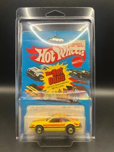 Vintage Hot Wheels Turbo Mustang Yellow On Card! GHO The Hot Ones 1981 - Picture 1 of 2
