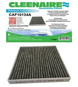 CleenAire Premium Cabin Air Filter CAF10134A Honda Accord 2003-2016, Acura New - Picture 1 of 8