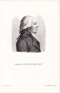 Portrait Sebald Justinus Brugmans Franeker Arzt Naturforscher Medizin 1824 - Bild 1 von 6