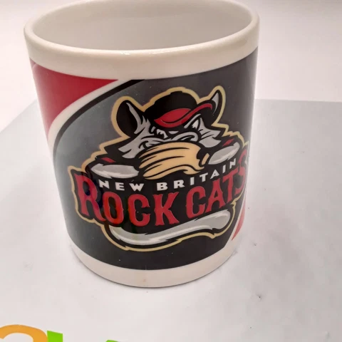 New Britain Rock Cats  Coffee Cup Mug VINTAGE. MINT Cover