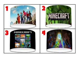 PIXELES e MINECRAFT GAMING PLAFÓN PANTALLA MESA-4 DISEÑOS-3 TAMAÑOS - Imagen 1 de 9
