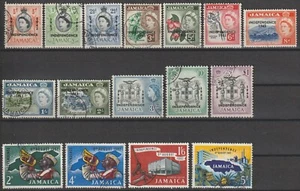 JAMAICA 1962/63 SG 181/196 USADO - Imagen 1 de 1