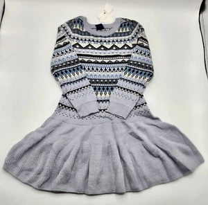 GAP Girl’s Cotton Blend Knitted Skater Sweater Dress Size 4 Years NWT - Picture 1 of 12