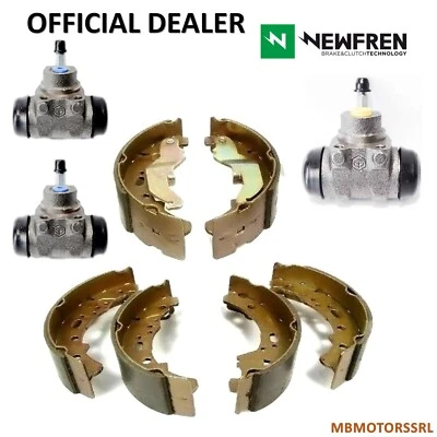 KIT GANASCE FRENO ANTERIORE E POSTERIORE + CILINDRETTI PIAGGIO APE TM703 BENZINA - Immagine 1 di 3