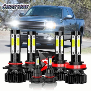 For GMC Sierra 1500 2500 2007-2013 LED Headlight Fog Light Bulbs Bright White - Bild 1 von 15