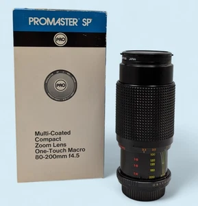 PROMASTER SP Multi-Coated Compact Zoom Lens Macro 80-200mm f4.5 Pentax K Mount - Picture 1 of 8