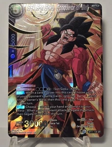 SS4 Son Goku, Conquer Of Evil BT11-126 SR FOIL Dragon Ball Super Card Game NM/M - Bild 1 von 2