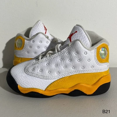 Size 7C - Air Jordan 13 Retro Del Sol Yellow White Toddler DJ3004-167 Ship Fast! - Image 1 of 4