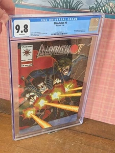 Bloodshot #0 3/94 CGC 9.8 Cromo Cubierta Valiant Cómic PÁGINAS BLANCAS - Imagen 1 de 7