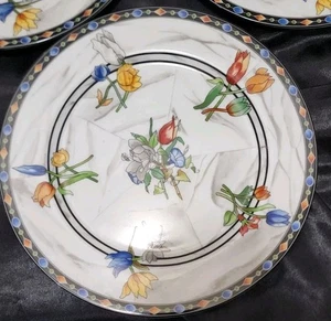 Taitu Firenze "10.5"  Dinner Plate ITALY 1989 Set Of 6 - Picture 1 of 10