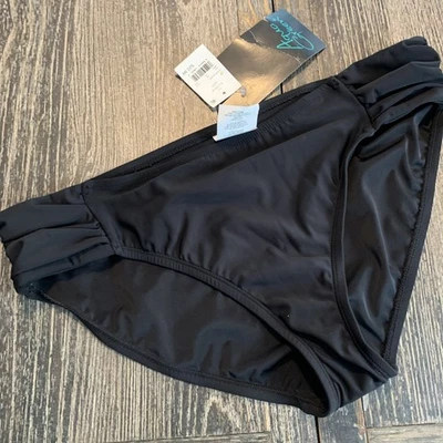 Parte inferior de bikini negra verde agua para mujer talla XL 16/18 nueva Foto 1 de 4