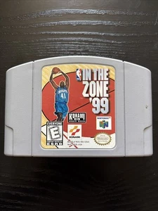 NBA in the Zone '99 Nintendo 64 N64 Sports Video GAME Great Condition Tested - Picture 1 of 4