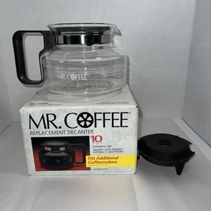 MR COFFEE D-7A Ricambio 10 Tazze Vetro Decanter Caffettiera Coperchio Nuovo Scatola Aperta - Foto 1 di 15