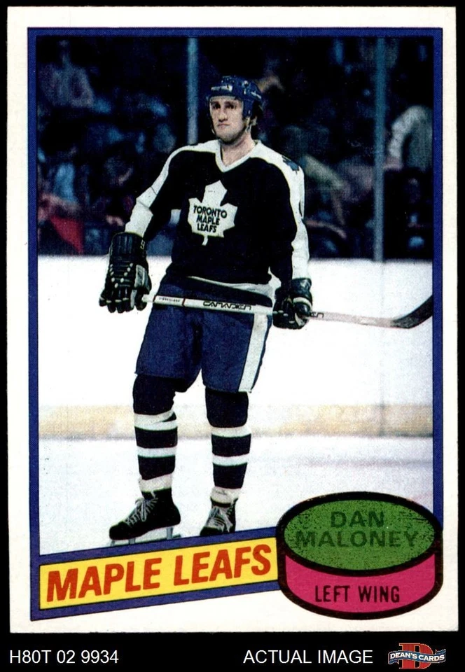 1980 Topps #118 Dan Maloney Maple Leafs 7 - NM - Image 1 of 1