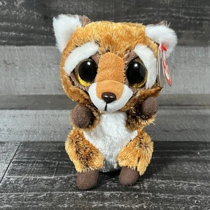 Ty Beanie Boos ROSTY der Waschbär 6 Zoll neu mit Etikett nicht mehr produziert - Bild 1 von 9