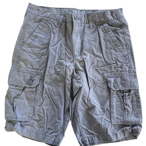 Sonoma Shorts Mens 30 Grey Cargo Pocket Casual Above Knee Bottoms Cotton - Picture 1 of 5