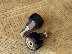Pressure Washer Quick Coupler Nipple M22-14 5000 PSI - 2 Pack - Picture 1 of 1