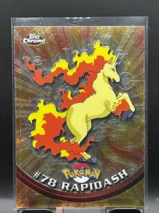 Pokémon #78 RAPIDASH Chrome Topps TV Animation Edition - Picture 1 of 3