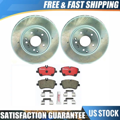 Rotor de freno delantero Brembo 6 y pastillas para Mercedes-Benz C280 2006-2007 Foto 1 de 4