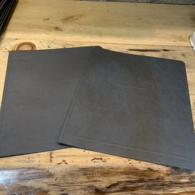 Lote de 2 carpetas de sujeción vintage Smead T118BK de 3 clavijas negras EE. UU. Sin bolsillos Foto 1 de 4