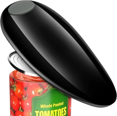 Abridor de latas eléctrico, abrelatas automático portátil de un solo toque, cocina de borde liso Foto 1 de 4