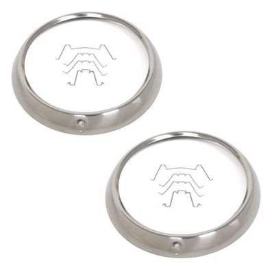 Par de bisel de faros de acero inoxidable 1949-1952 Stileline Special Foto 1 de 3