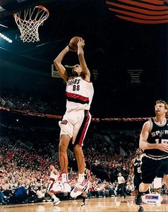 Nicolas Batum Signed Trail Blazers Basketball 8x10 Photo PSA/DNA Picture Auto'd - Picture 1 of 3