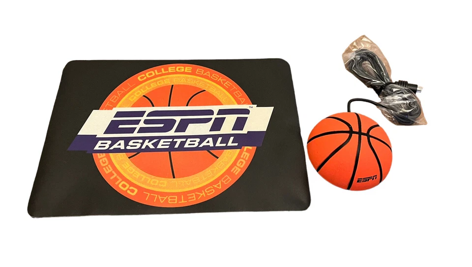 Ratón y almohadilla para computadora de baloncesto ESPN CAJA ABIERTA coleccionable conexión de 6 pines Foto 1 de 4