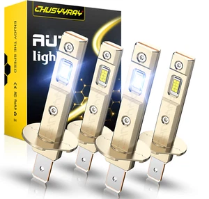 H1+H1 LED Headlight Bulbs 4X For 2005 2006 Honda CR-V High Low Beam Combo 6500K - Foto 1 di 12