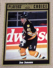 1993 Cartwrights Player Choice #5 Joe Juneau Gold Boston Bruins - Oddball